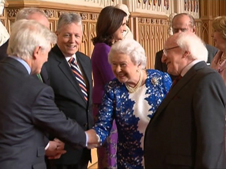 Christopher Moran with Michael D. Higgins