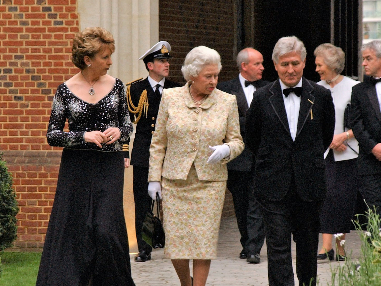Christopher Moran with the Queen and Irish President Mary McAleese in 2005