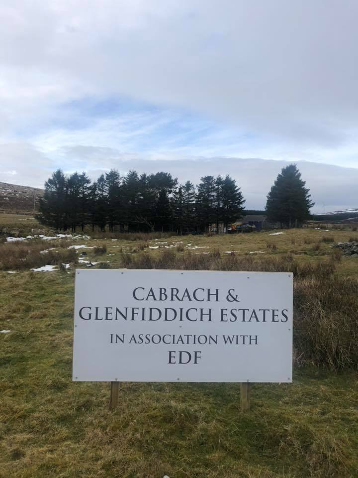 Regeneration of the Cabrach & Glenfiddich Estates, visitors centre and houses under construction, in association with EDF