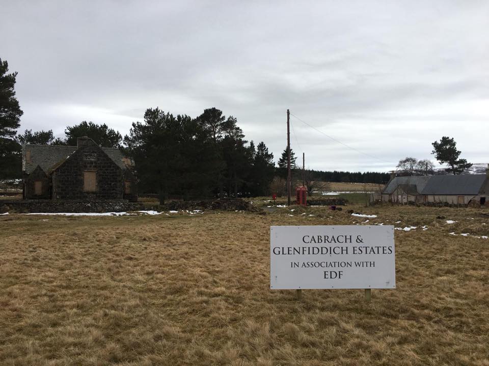 Regeneration of the Cabrach & Glenfiddich Estates, visitors centre and houses under construction, in association with EDF