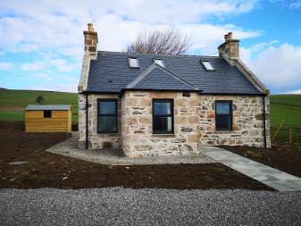 Regeneration of the Cabrach & Glenfiddich Estates, visitors centre and houses under construction, in association with EDF