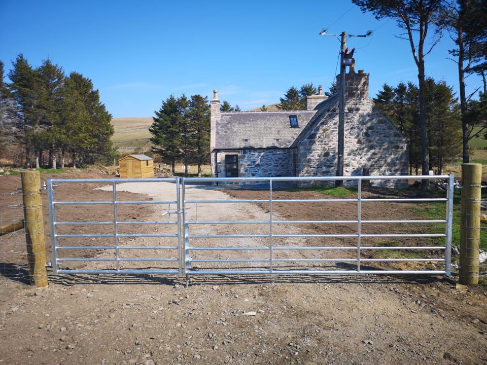 Regeneration of the Cabrach & Glenfiddich Estates, visitors centre and houses under construction, in association with EDF