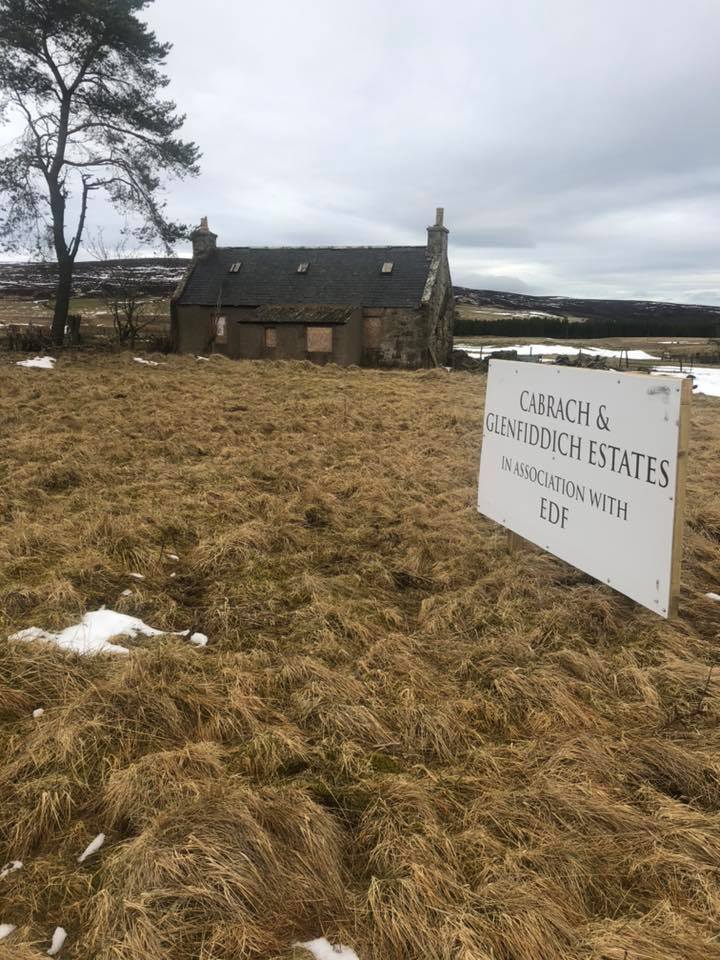 Regeneration of the Cabrach & Glenfiddich Estates, visitors centre and houses under construction, in association with EDF