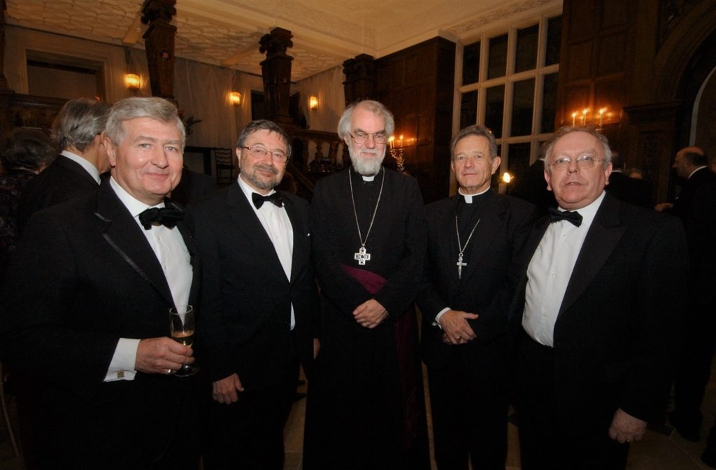 Christopher Moran Archbishop of Canterbury Rowan Williams at Crosby Moran Hall