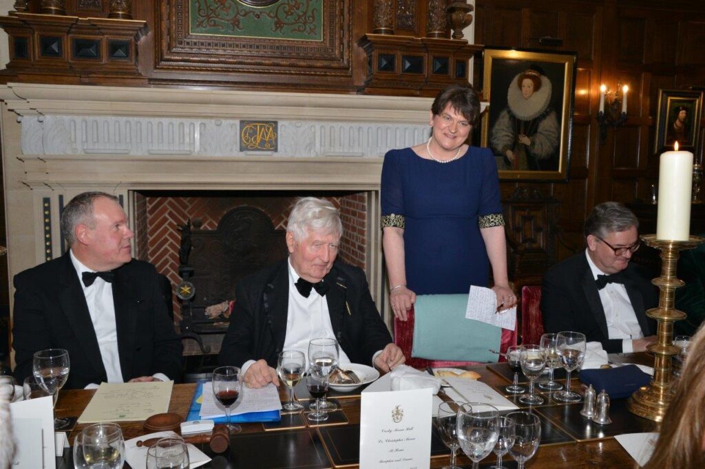 DR CHRISTOPHER MORAN CROSBY MORAN HALL ANNUAL ANGLO-IRISH DINNER ARELENE FOSTER