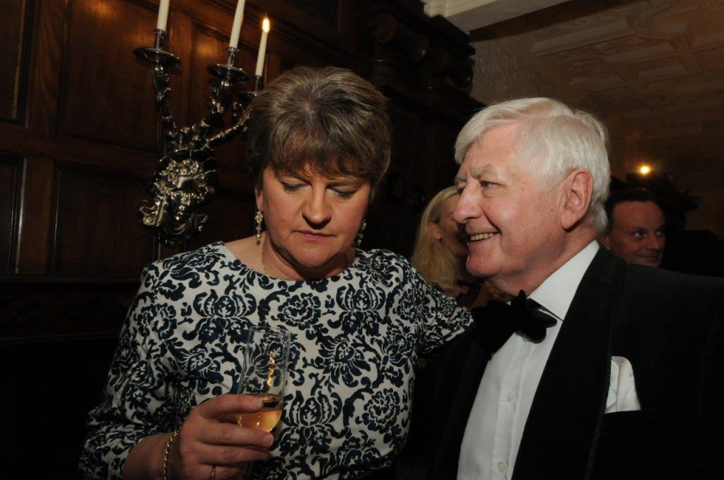 DR CHRISTOPHER MORAN CROSBY MORAN HALL INSIDE DAME ARLENE FOSTER